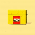 Yello LEGO Blocks | Airpod Case | Silicone Case for Apple AirPods 1, 2, Pro